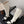 CC 26s Pearl Heel Knee High Boots White Black Leather Patent 127957