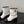 CC 26s Embroidered Logo Ankle Boots White Black Pony Hair 127786
