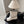 CC 26s Embroidered Logo Ankle Boots White Black Pony Hair 127786