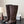CC 26s Embroidered Logo Knee High Boots Brown Black Pony Hair 127789