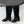 CC 26s Embroidered Logo Knee High Boots Black Suede 127791