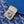 CHYPRE WALLET-POUCH 21 IN SAPPHIRE BLUE GOYARDINE CANVAS AND CALFSKIN