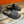 CD VELCRO STRAP SLIPPER BLACK JACQUARD