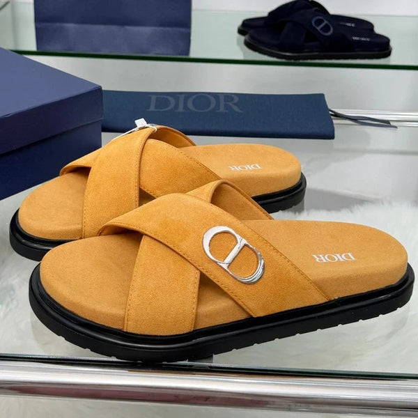 CD  26s Criss-Cross Strap Men Sandals Suede 966584