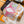 LV Scarf 90cm Creme Rose Fuchsia Twill Silk 136595