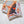 LV Scarf 90cm Black Navy Orange Twill Silk 136593