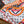 LV Scarf 90cm Black Navy Orange Twill Silk 136593