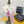 CC 25 Scarf 90CM In White Purple Colorful Cashmere 293048