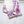 CC 25 Scarf 90CM In White Purple Colorful Cashmere 293048