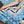LV Scarf 90cm Blue Denim Twill Silk 136594