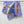LV Scarf 90cm Blue Lavender Twill Silk Wool 136596
