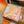 HM La Nouvelle Cite Cavaliere Scarf 90x90cm Orange Twill Silk 303281