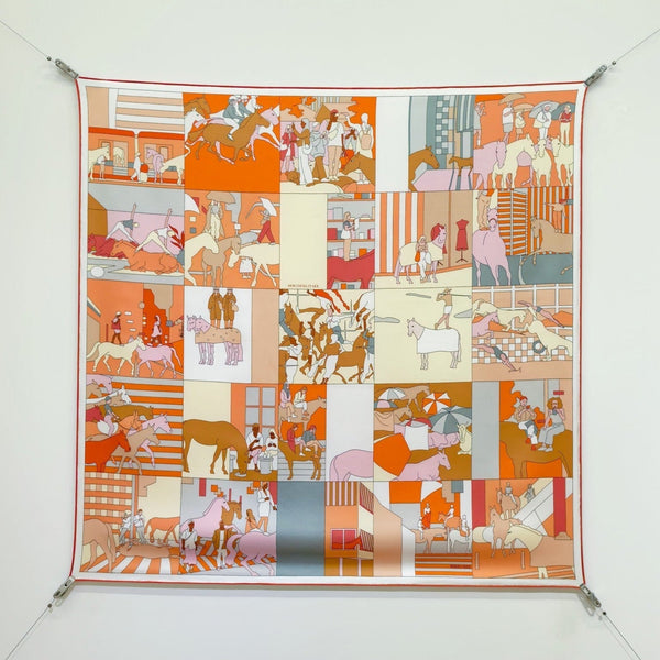 HM 26s Mon Cheval et Moi 90x90cm Scarf Twill Silk 402761