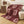BLANKET IN AUBURN RED MONOGRAM LAMB FUR 423067