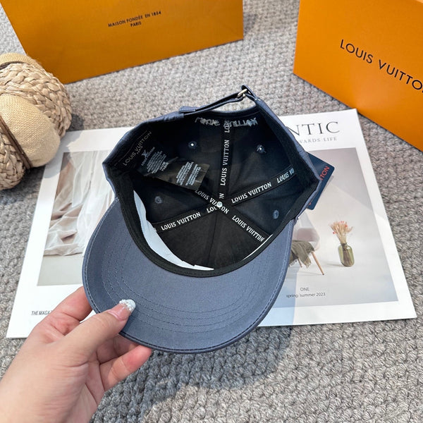 LV Only Baseball Cap Dark Blue Cotton 983648