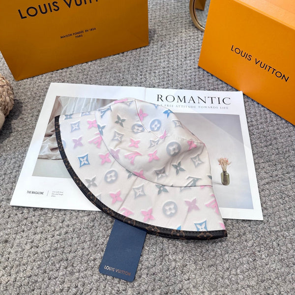 LV 26s Sun Hat White Colorful 983654