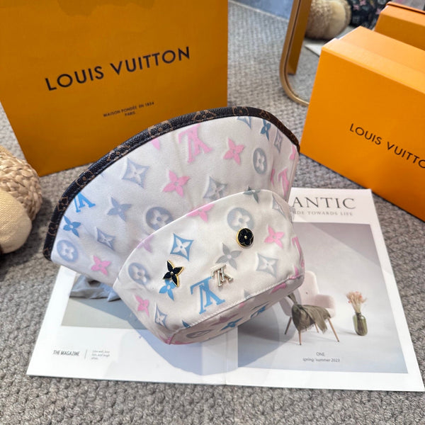 LV 26s Sun Hat White Colorful 983654