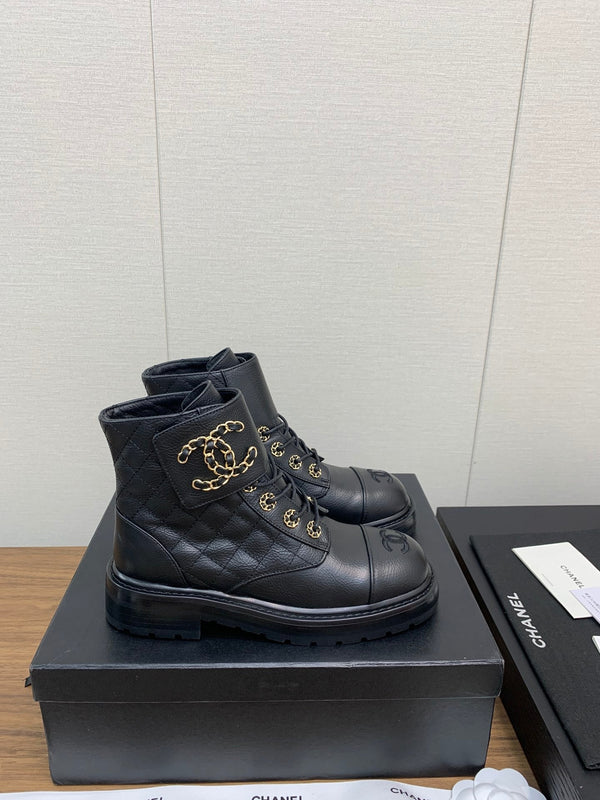 CC Ankle Boots Black Cowhide