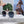 TRIOMPHE SUNGLASS 497817 IN WHITE METAL BLACK LENSES