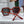 SQUARE SUNGLASSES 581355 IN RED ACETATE GREY LENSES