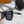 MASCOT PILOT SQUARE SUNGLASS 581378 IN BLACK ACETATE GOLD METAL