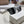 OBLIQUE SUNGLASS 571600 IN WHITE METAL BLACK MIRROR LENSES