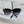 SQUARE SUNGLASS 575843 IN BLACK ACETATE GRADIENT SMOKE LENSES