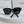 SQUARE SUNGLASS 575845 IN BLACK ACETATE BLACK LENSES