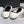 CC 26s Elasticated Ballerinas Black White Leather 964703