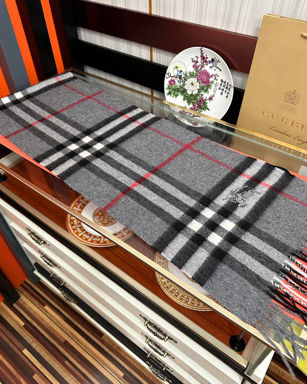 BBR Double-Sided Scarf 200CM Dark Gray Cashmere 293004