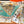 HM 26s Double-sided Scarf 185cm Creme Orange Vert Cashmere 153122