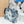 CD Book Tote With Strap Blue Toile De Jouy Floral Garden Canvas