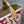 STEEPLE 28 BAG IN OFF-WHITE MIX PERSIAN PLUM RED CANVAS AND BROWN SWIFT LEATHER