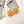 CD 26S Yellow Resin Pearl Double Ball Earrings In Gold Metal 631070