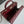 SMALL BOX BAG 18 IN BURGUNDY RED LAMBSKIN GOLD HARDWARE
