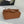 FLAP BAG 20 IN BRONZE BROWN LAMBSKIN WITH HANDLE