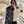 SCARF 196 CM IN BLACK MIX WHITE LAMBSWOOL AND CASHMERE 393081