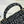 MINI FLAP BAG 20 ATTACHED SAQUINS IN BLACK MIX WHITE TWEED GOLD HARDWARE
