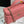 CC 25C Vanity Case 19.5cm Salmon Pink Calfskin Silver Hardware 243635