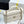 CC 25C Vanity Case Ivory White Calf Leather Silver Hardware 243660