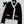 CC Cardigan In Black Mix White Wool