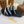 CHLOÉ WOODY WEDGE SANDALS IN BLACK MIX WHITE CANVAS WITH RUBBER SOLE
