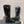 DC 24 Knee-High Boots Black Cowhide Patent & Nubuck 982194