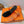 HM Paris Sandals Orange Lamskin 374208