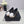 CC 26s Camellia Polka Dot Platform Shoes Black Whie Horsehair 104254