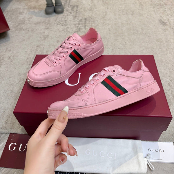 GG Stretch Low-Top Trainers Pink Canvas 824430