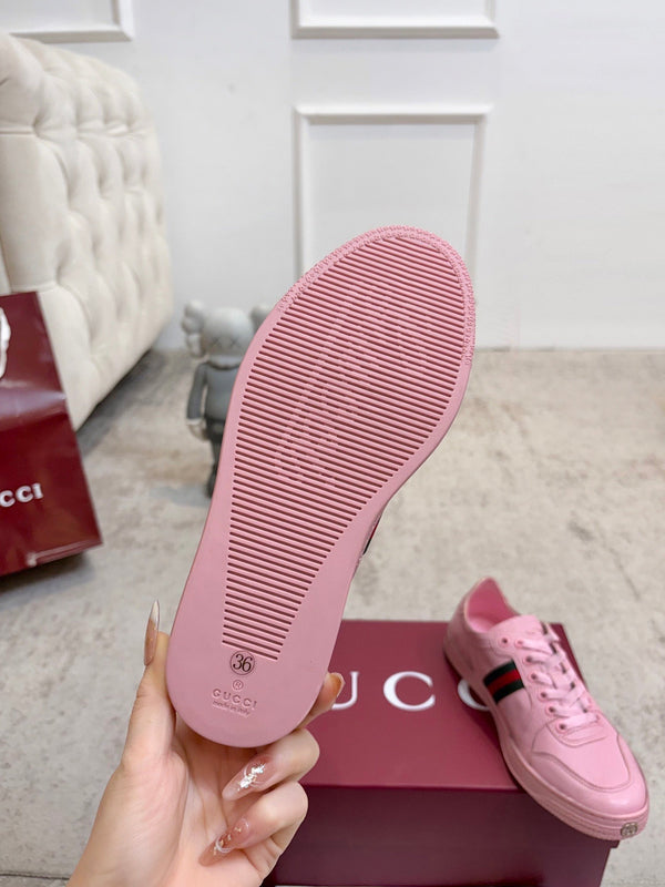 GG Stretch Low-Top Trainers Pink Canvas 824430