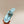 HIGH THONG MULE 55MM IN SKY BLUE CALFSKIN WITH GOLD HARDWARE