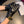 GLOVES ATTACHED D METAL HARDWARE IN BLACK LAMBSKIN 441842