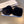 FINGERLESS HALF GLOVES IN BLACK RABBIT FUR 462278